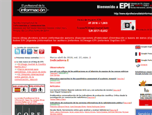 Tablet Screenshot of elprofesionaldelainformacion.com